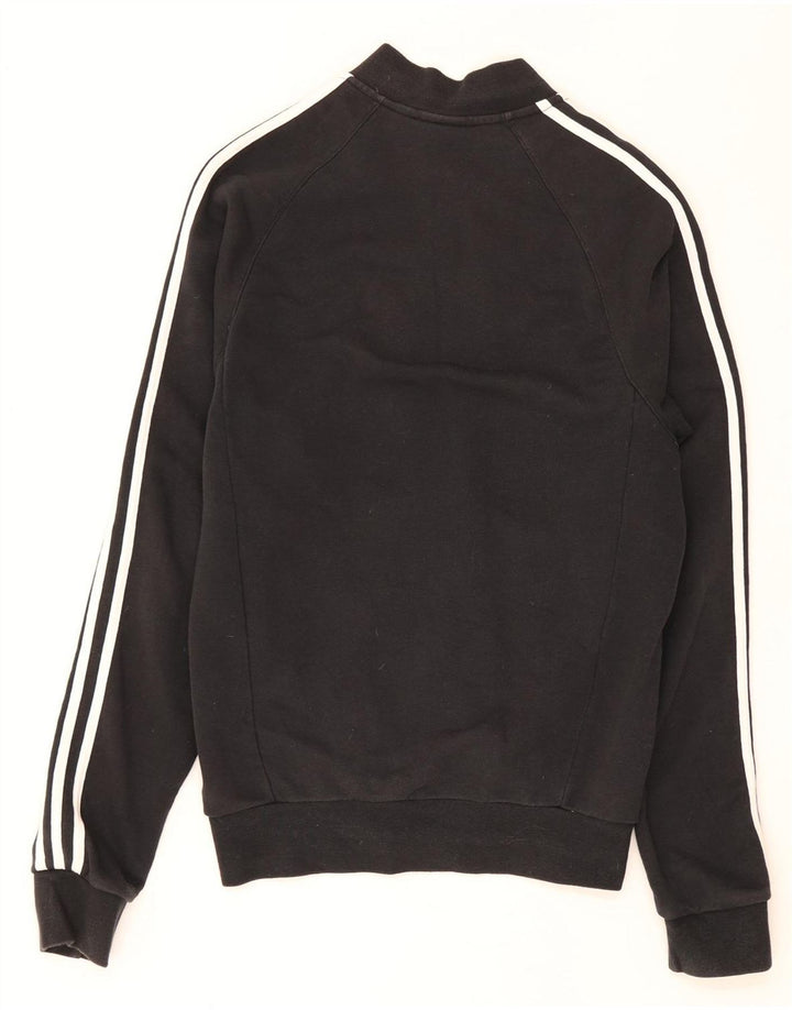 Adidas Hombre Chándal Top Chaqueta Pequeña Algodón Negro