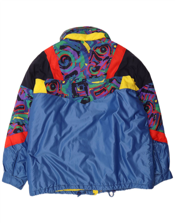 FILA Chaqueta de esquí con capucha para hombre IT 58 3XL Poliamida azul color block