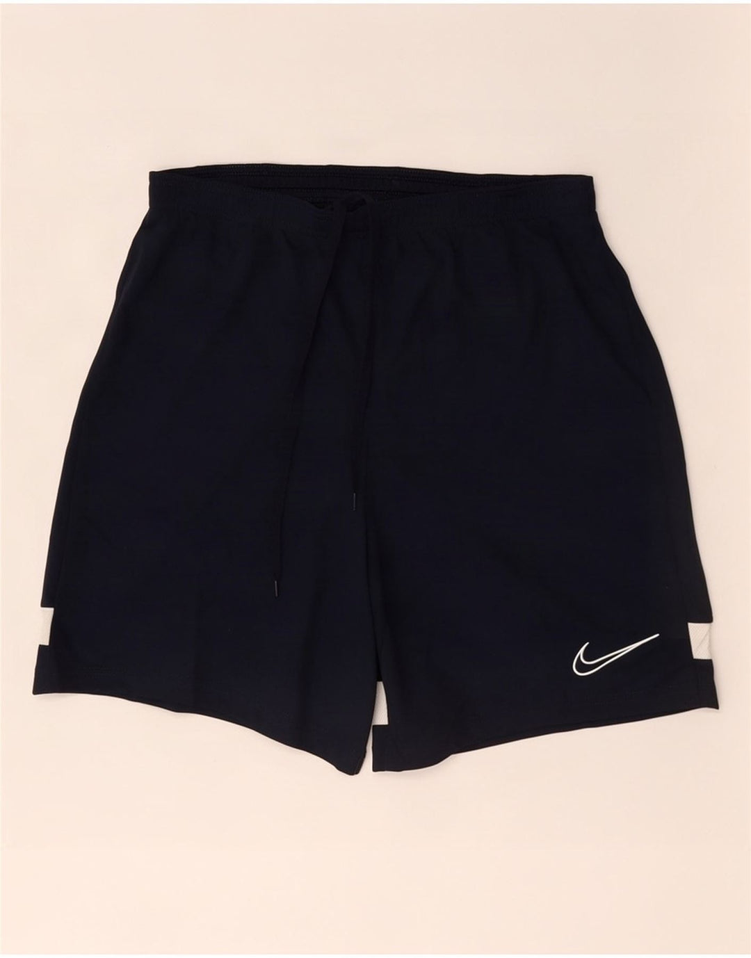 Pantalones cortos deportivos Nike Dri Fit para hombre Poliéster color block azul marino mediano