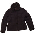 PUFFA Chaqueta acolchada para mujer UK 46 Grande Poliéster negro