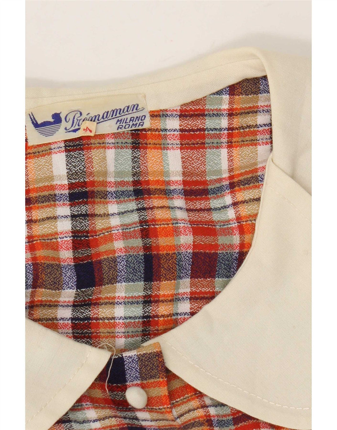 Vintage mujer A-Line vestido US 4 pequeño cheque rojo