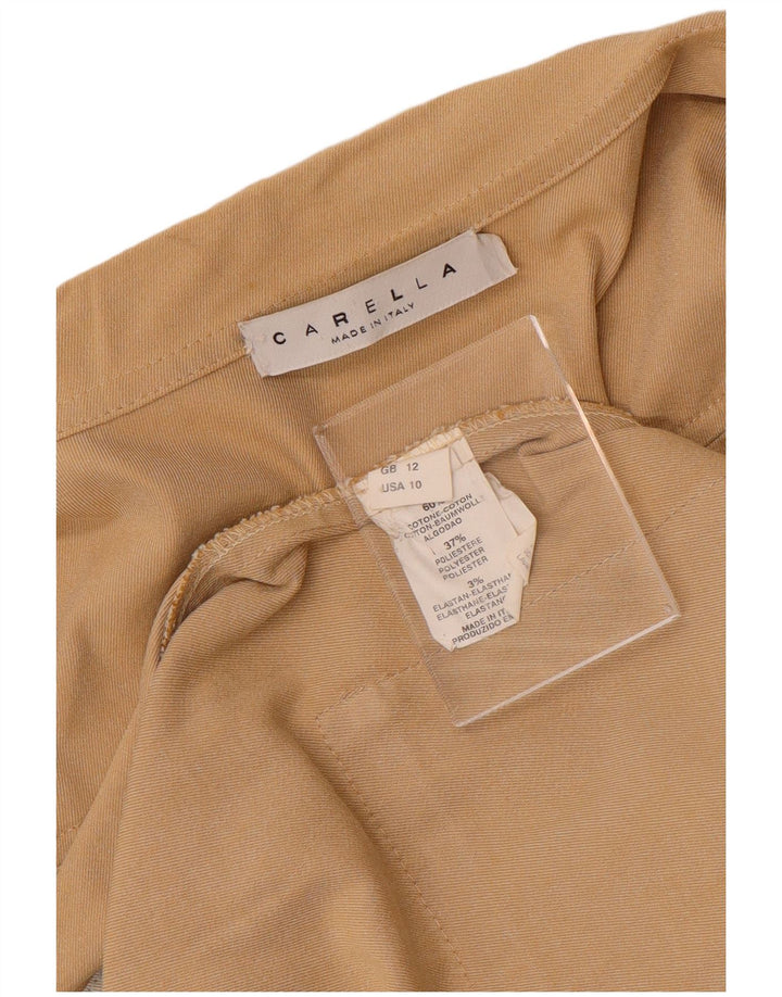 CARELLA Chaqueta utilitaria con forro para mujer Reino Unido 12 Algodón beige medio