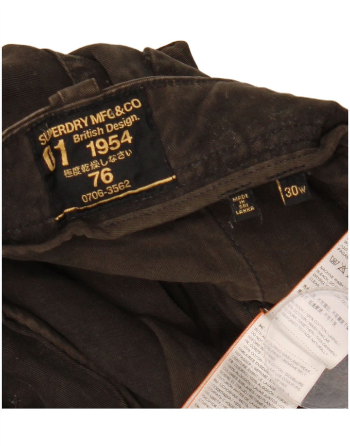 Superdry Shorts Cargo Hombre W30 Algodón Marrón Medio