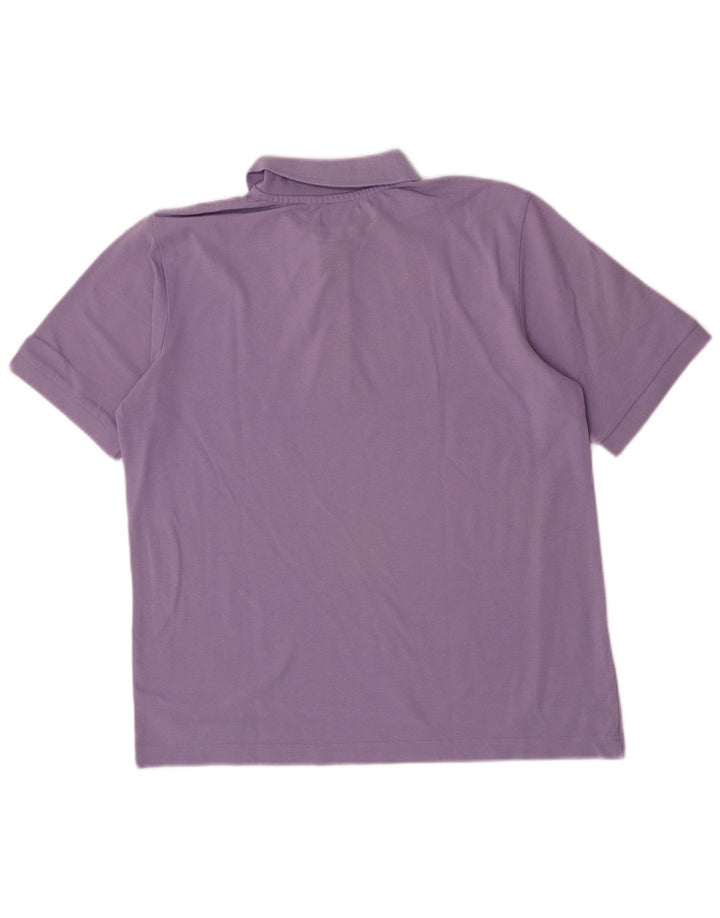 Polo Kappa Hombre Algodón Morado Medio