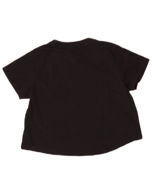 Nike Camiseta corta con gráfico para niña 10-11 años Mediana Negro Algodón