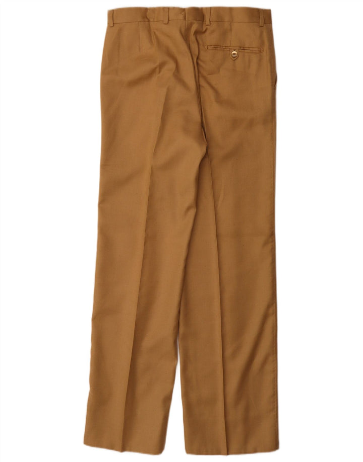 Vintage hombres traje recto pantalones IT 48 Medio W30 L32 Beige