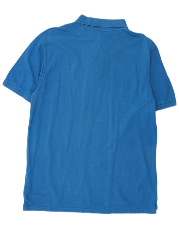 Crew Clothing Polo para hombre de algodón azul grande