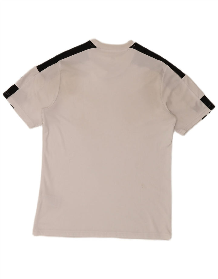 Adidas Hombre Aeroready Camiseta Superior Medio Blanco Colorblock Poliéster