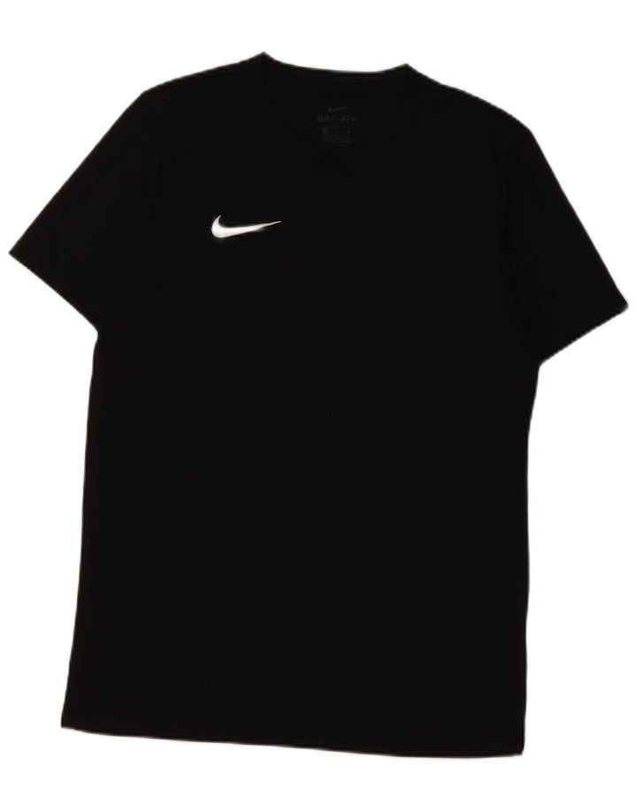 Camiseta Nike Dri Fit para hombre Top poliéster negro mediano