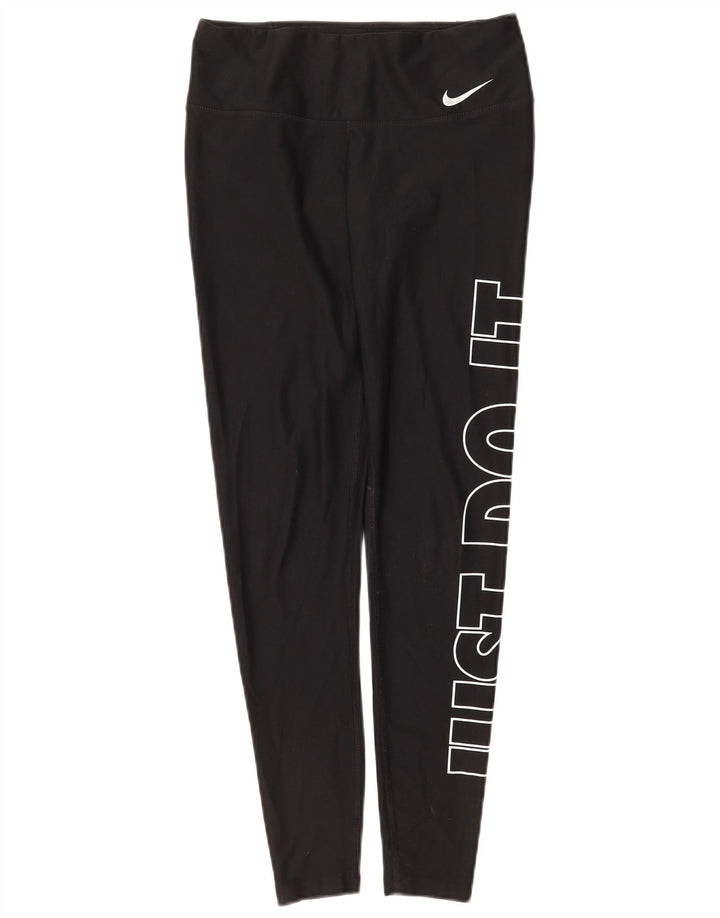 Nike Leggings Dri Fit Graphic para mujer UK 8 Small Poliéster negro