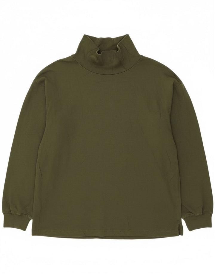 Dockers Top Mujer Manga Larga UK 44 Algodón Caqui Mediano