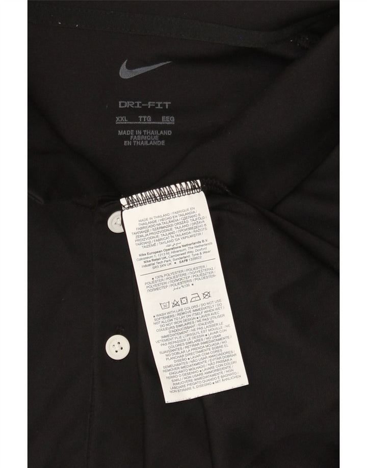 Polo Nike Hombre 2XL Poliéster Negro