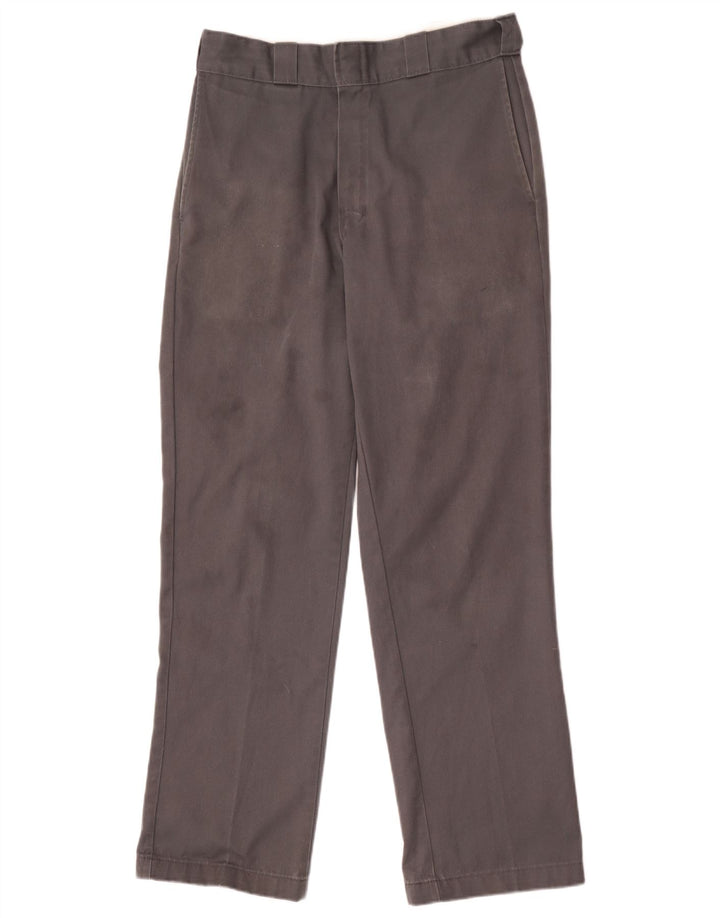 Dickies Pantalón chino recto para hombre W32 L32 Poliéster gris