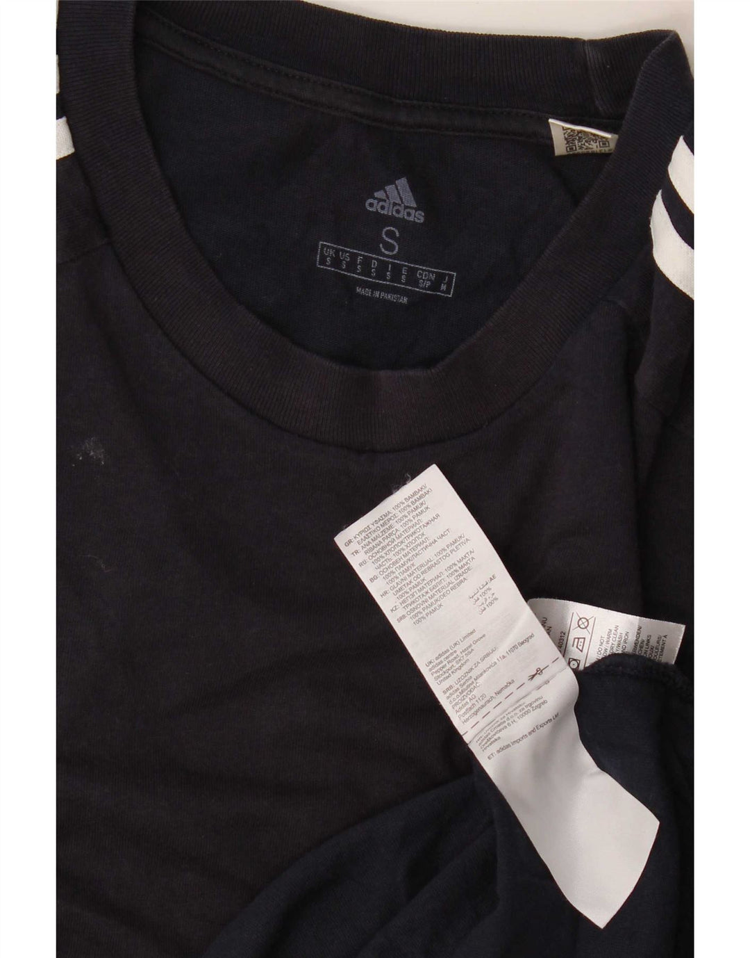 Adidas Hombre Camiseta Top Small Azul Marino Algodón