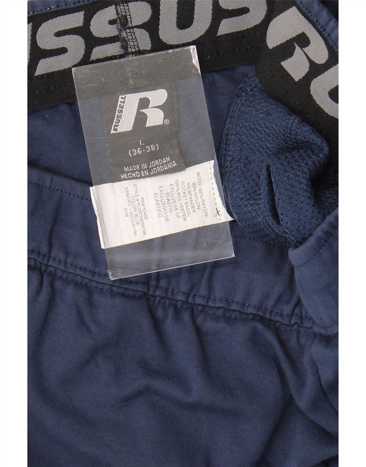 RUSSELL ATHLETIC Pantalones de chándal para hombre, tamaño grande, rayón azul marino