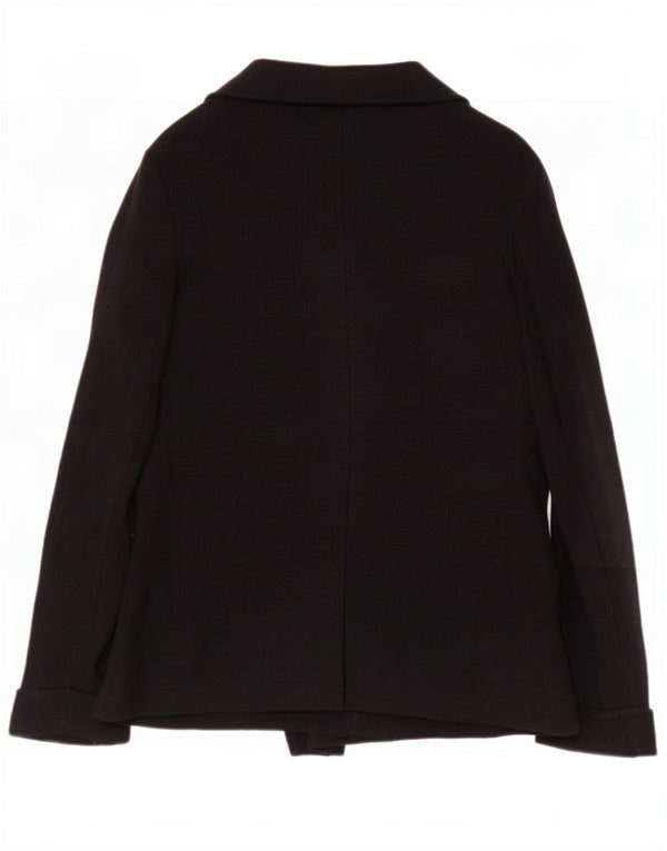 Marks & Spencer Suéter tipo cárdigan abierto para mujer UK 46 Large Viscosa negra