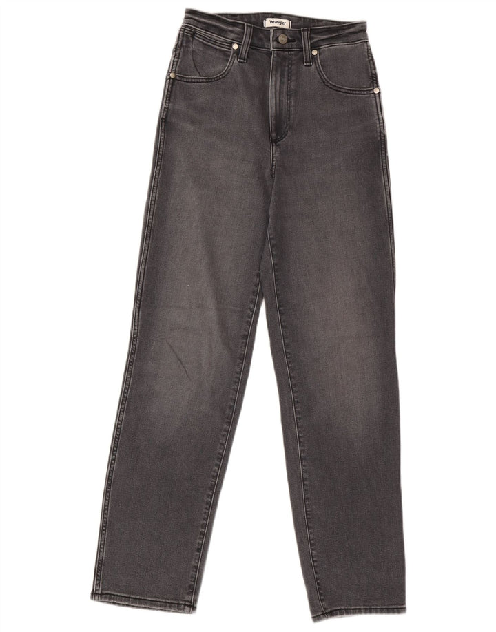 Vaqueros Wrangler Mom Rectos Mujer W25 L32 Algodón Gris