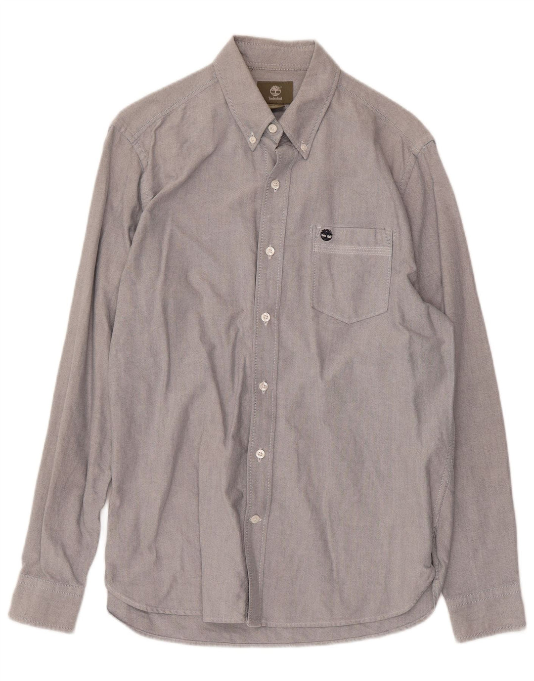 TIMBERLAND Camisa Regular Fit Hombre Pequeña Algodón Gris