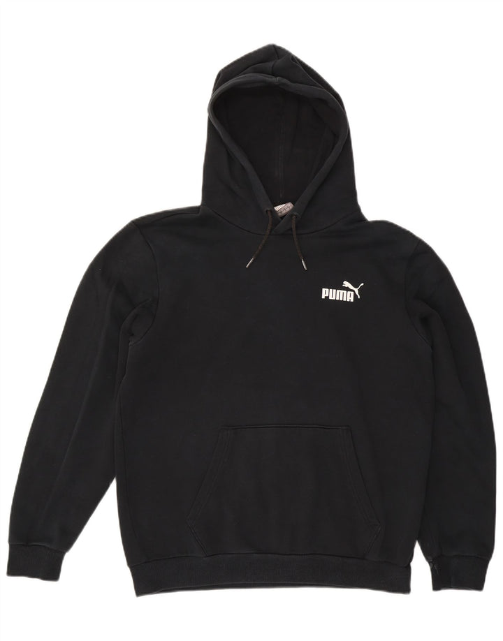 Puma Hombre Sudadera Con Capucha Jumper Medium Negro Algodón