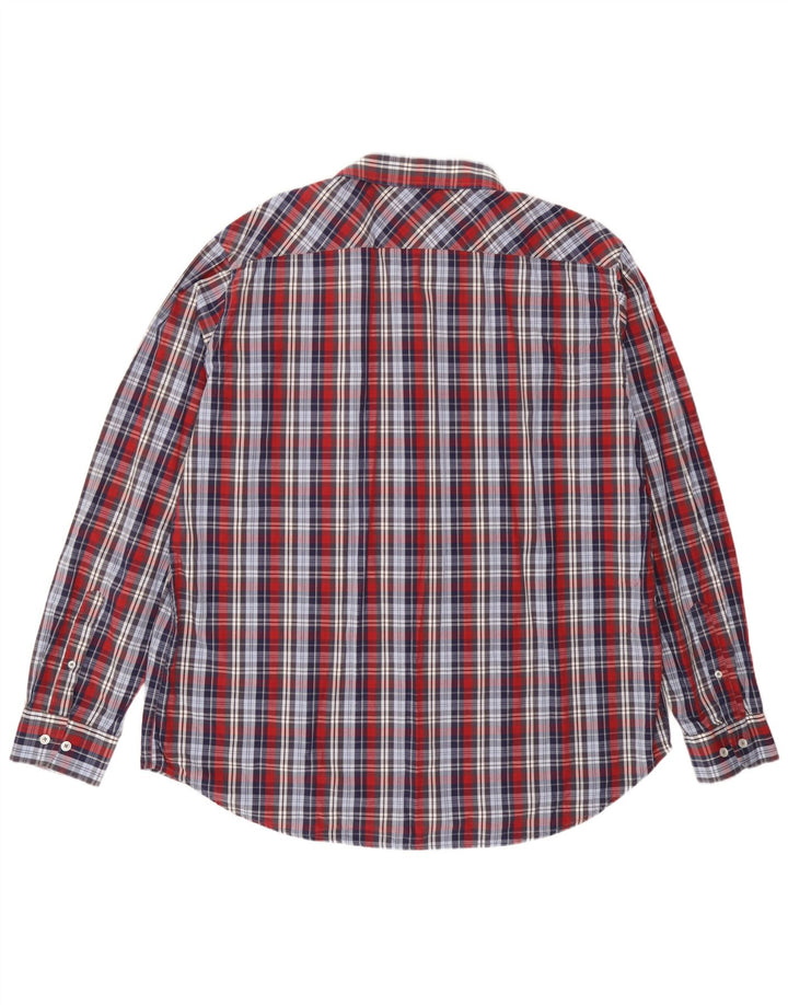 Camisa Carrera Regular Fit para hombre 3XL Algodón a cuadros multicolor