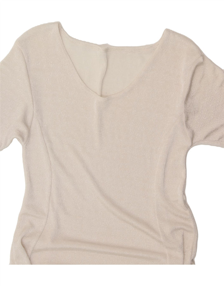 VINTAGE Womens A-Line Dress UK 8 Small White Vintage Vintage and Second-Hand Vintage from Messina Hembry 
