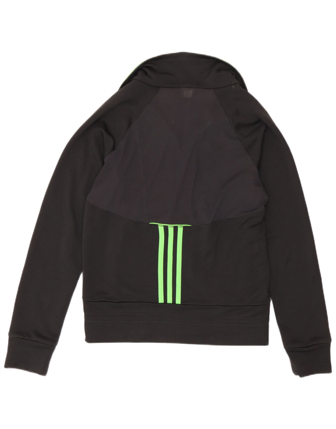 Adidas Mujer Climacool Chándal Top Chaqueta Reino Unido 12 Mediano Negro Colorblock