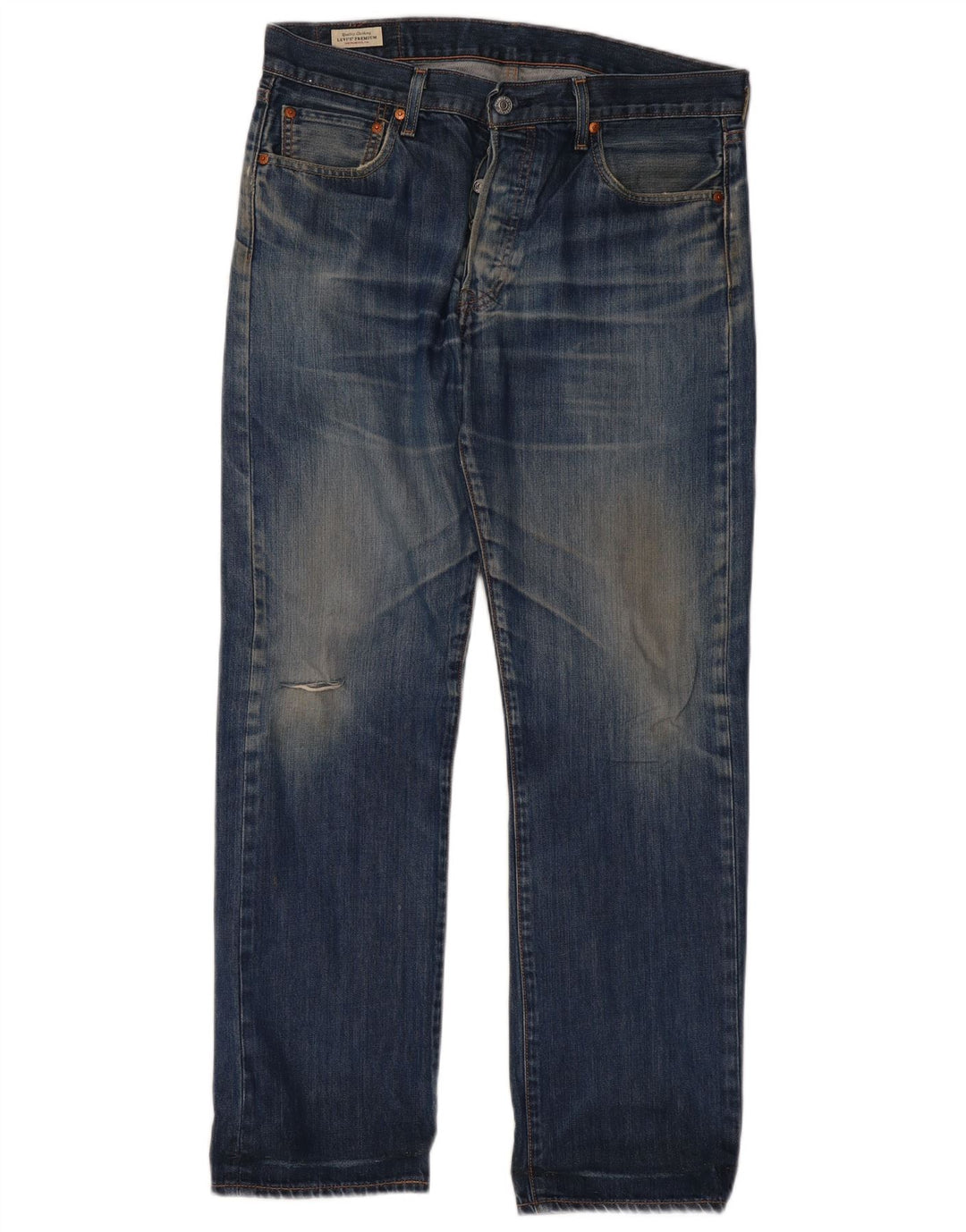 Levi's Vaqueros rectos 501 para hombre W34 L32 Algodón azul