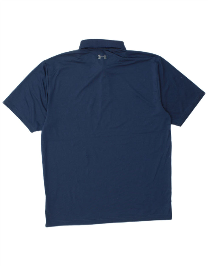 UNDER ARMOUR Polo Heat Gear para hombre Poliéster azul marino mediano
