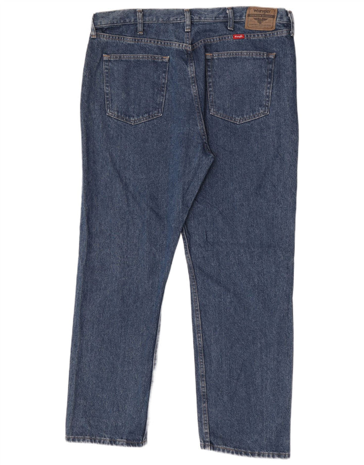 Wrangler Vaqueros rectos de corte regular para hombre W40 L30 Algodón azul