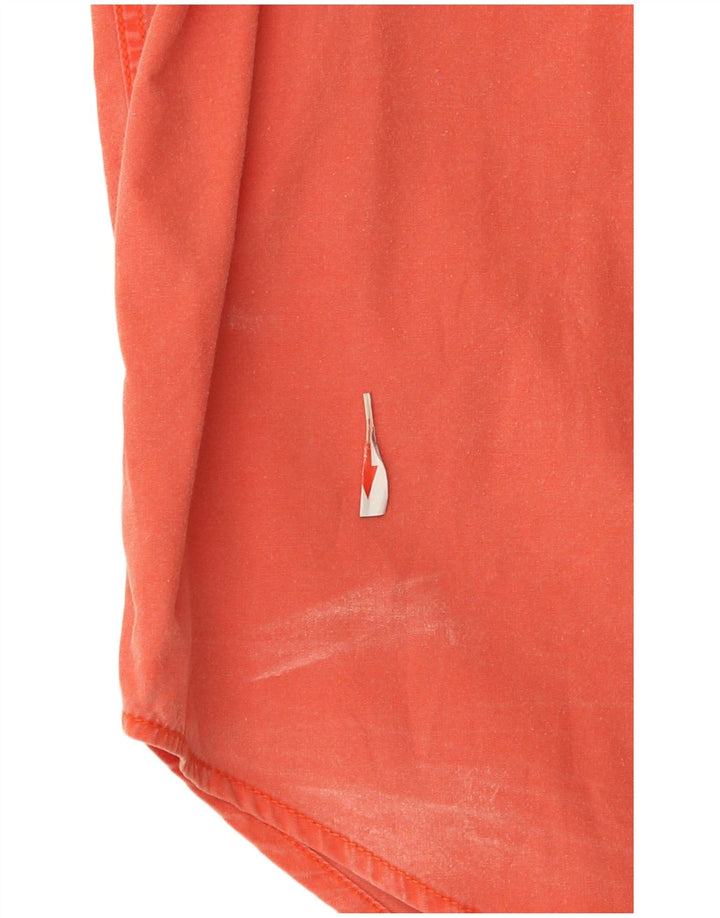 Wrangler Camisa Manga Corta Hombre XL Naranja Algodón