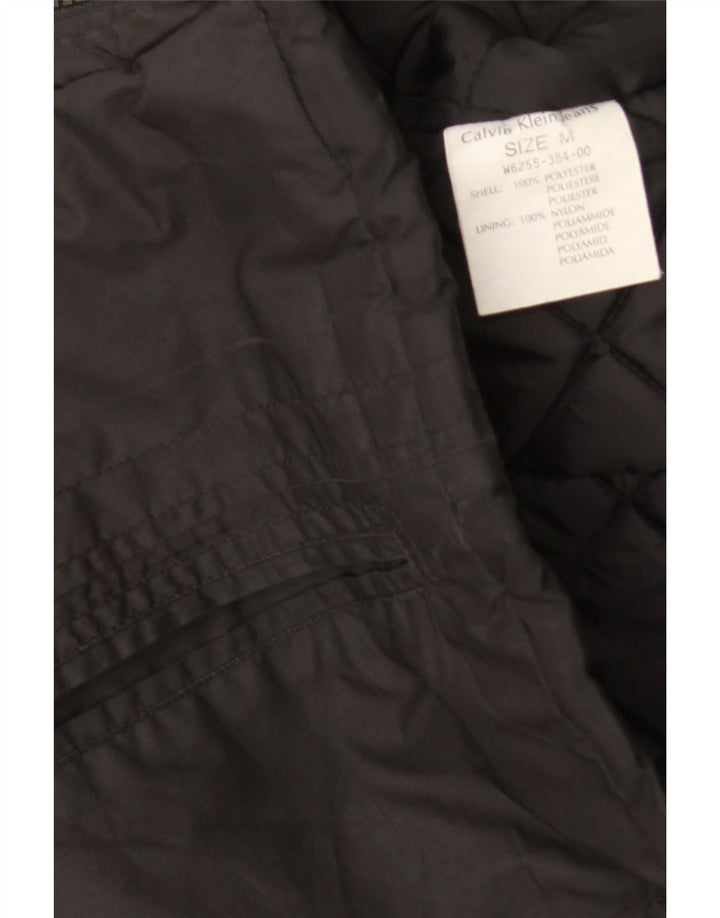Calvin Klein Chaqueta acolchada para mujer UK 12 Mediana Poliéster negro