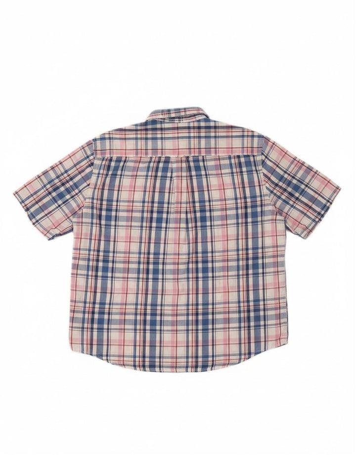 JAMES PRINGLE Mens Short Sleeve Shirt XL Multicoloured Check