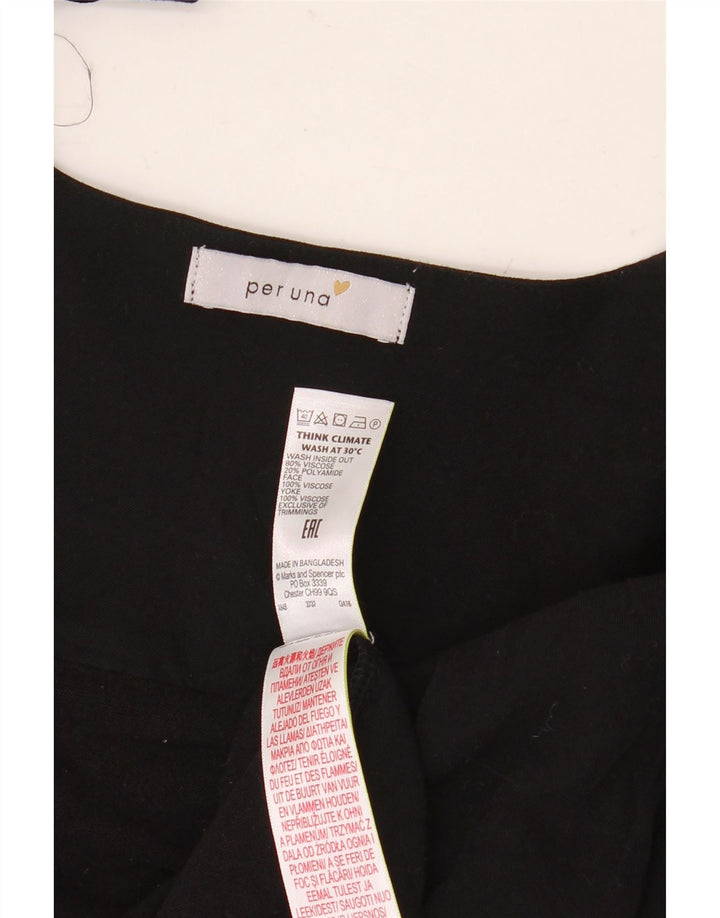 Marks & Spencer Cárdigan Per Una para mujer UK 40 Viscosa negra mediana