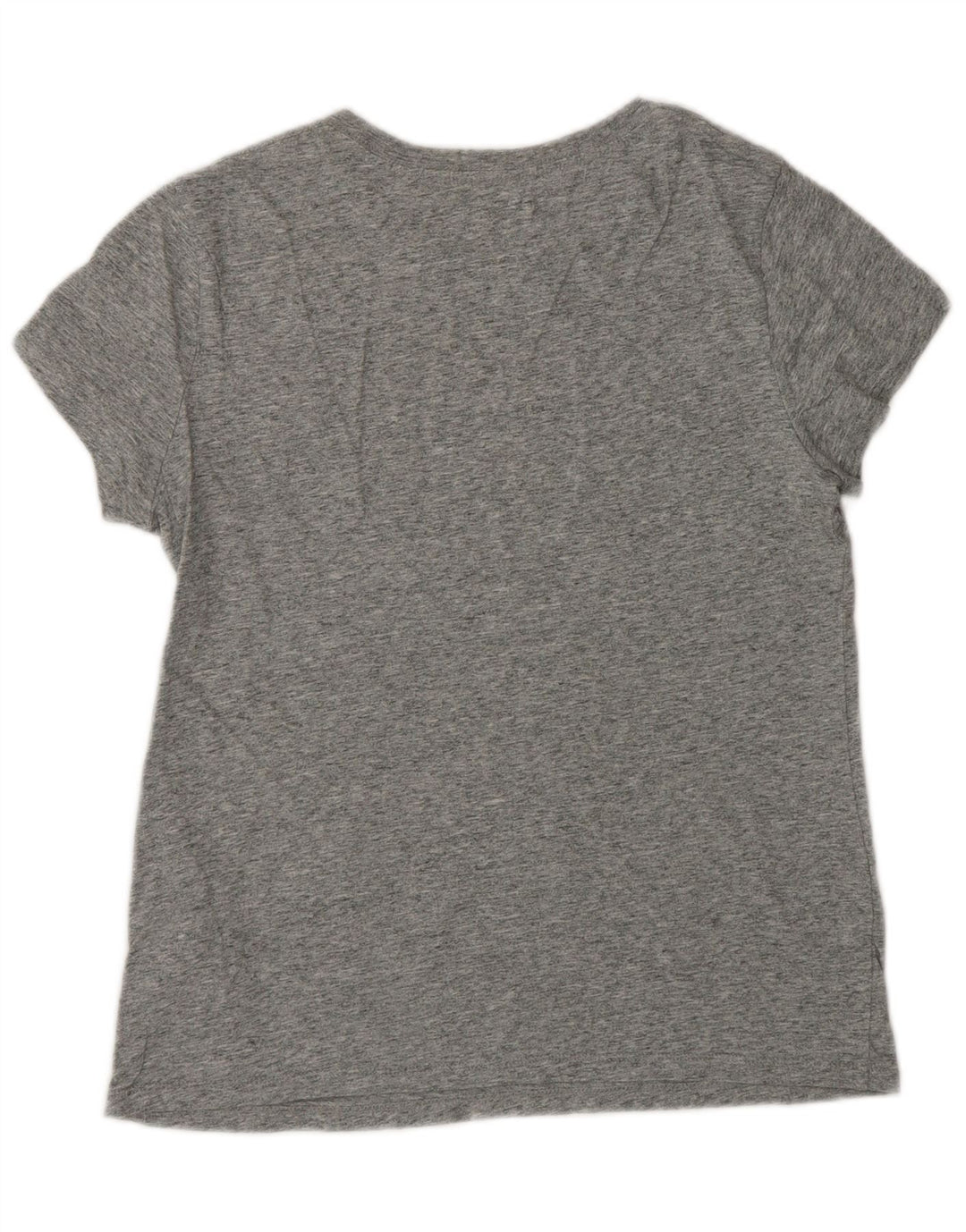 LEVI'S Camiseta gráfica para mujer Top UK 12 Algodón moteado gris medio