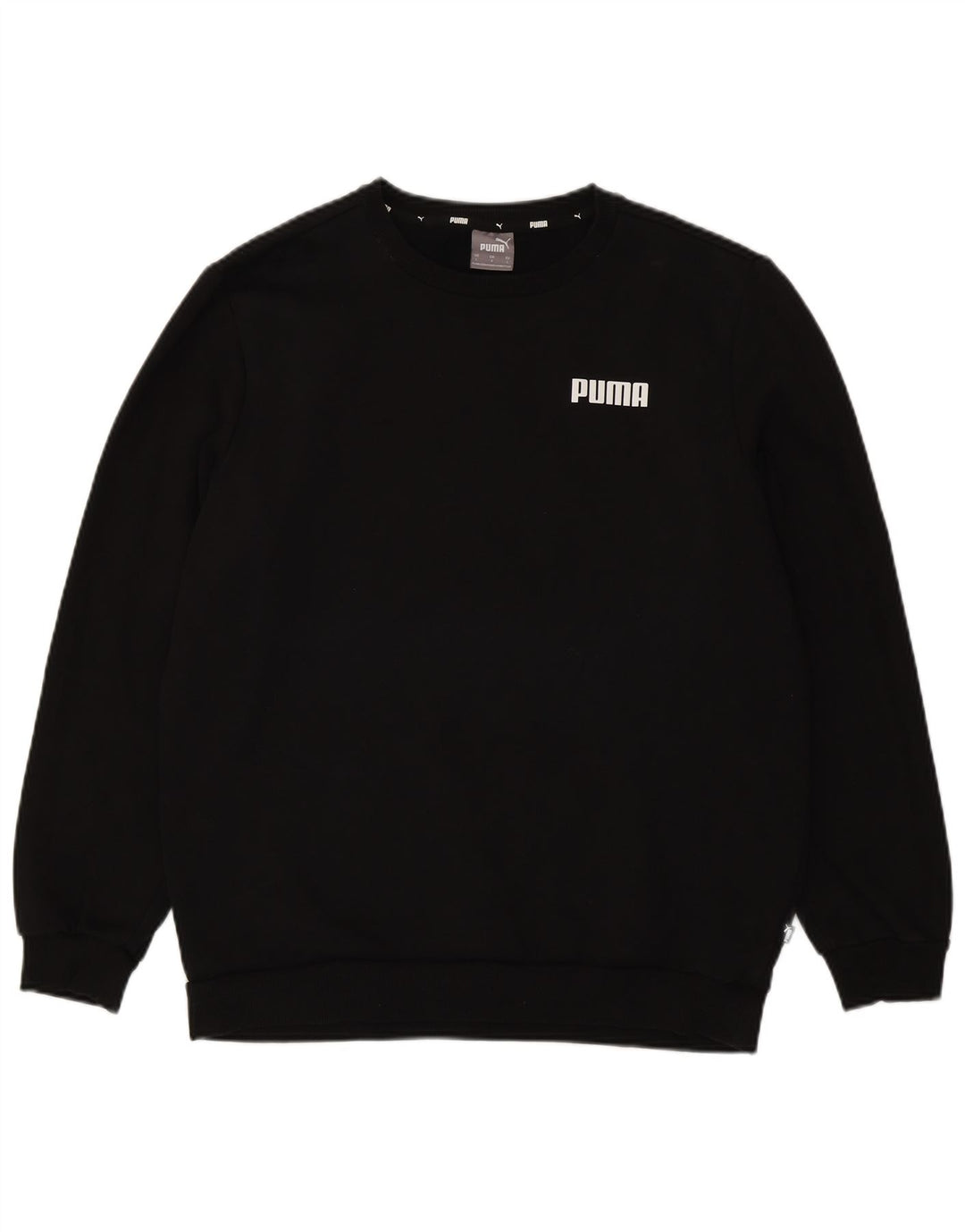 Puma Hombre Sudadera Jumper Grande Algodón Negro