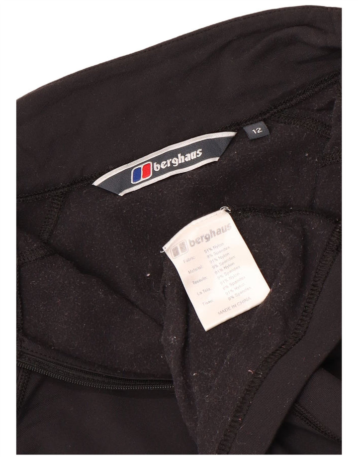 Berghaus - Chándal con cremallera y cuello para mujer, talla M, nailon negro