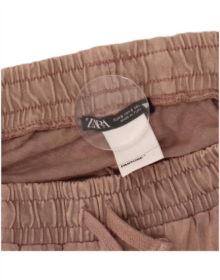 Zara Mujer Pantalones De Chándal Joggers UK 10 Small Pink