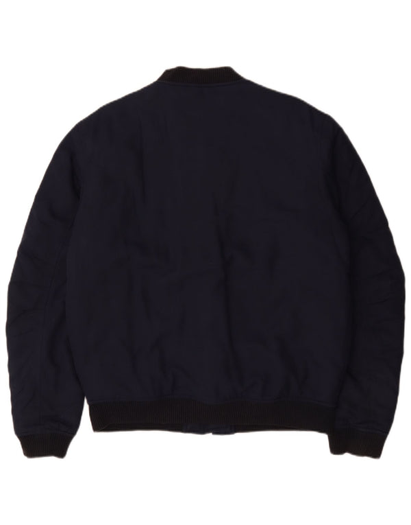 Jack Wills Chaqueta Bomber para Hombre UK 38 Medium Azul Marino Nylon