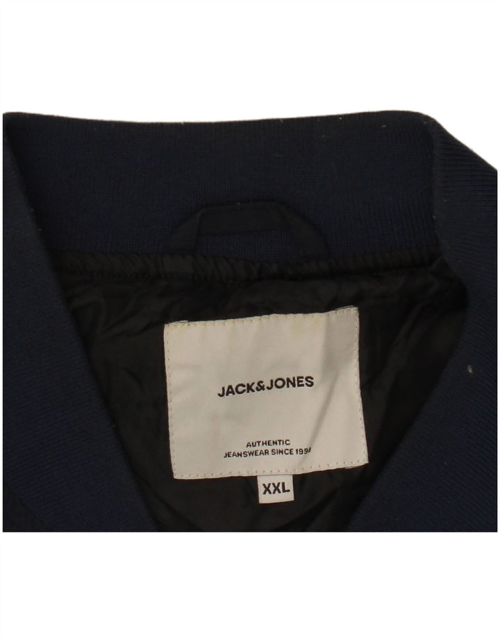 Jack & Jones Chaqueta Bomber para Hombre UK 44 2XL Azul Marino