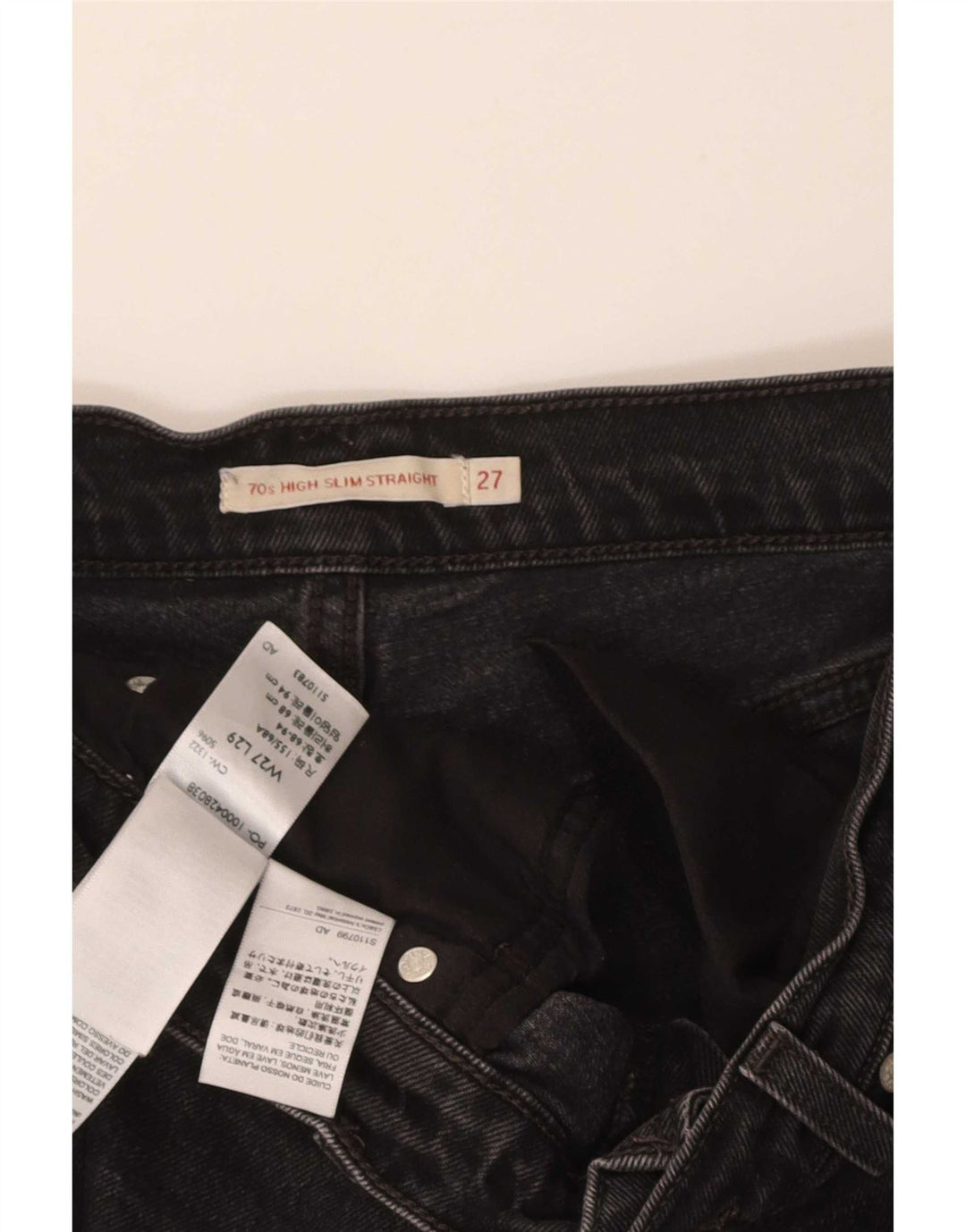 Levi's Shorts vaqueros para hombre W27 XS Algodón negro