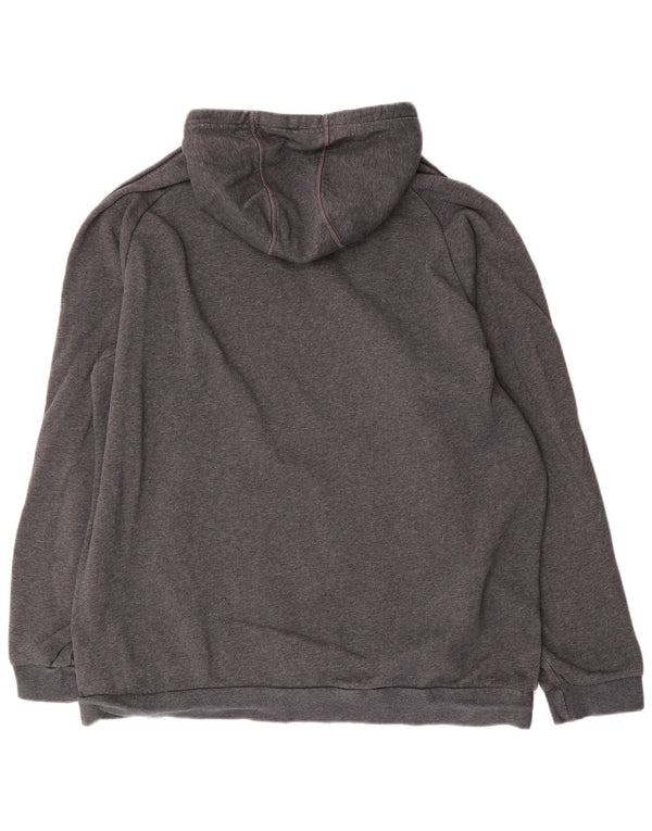 Adidas - Sudadera con capucha para hombre, talla 2XL, algodón gris