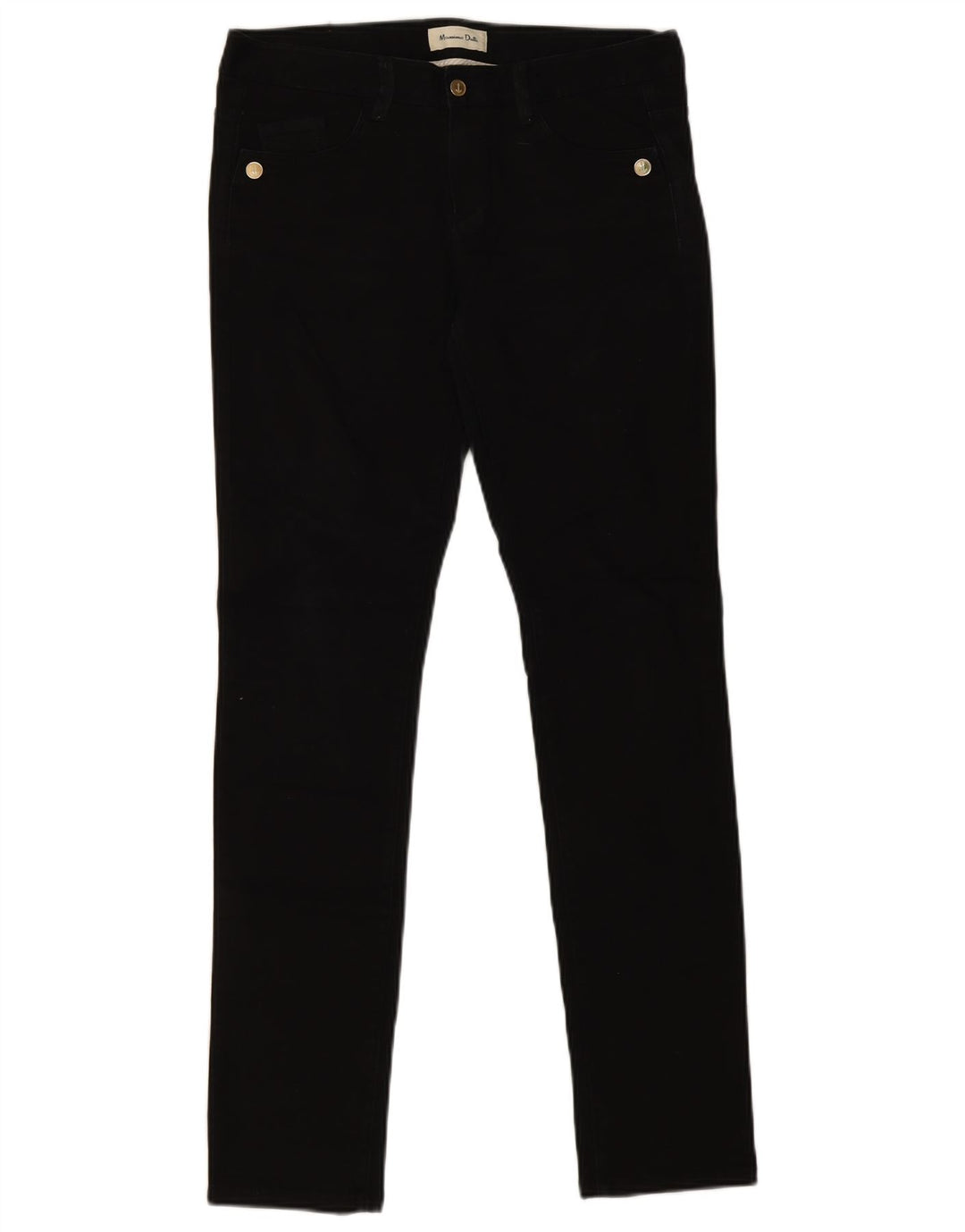 MASSIMO DUTTI Vaqueros pitillo para mujer EU 40 Medium W30 L32 Negro