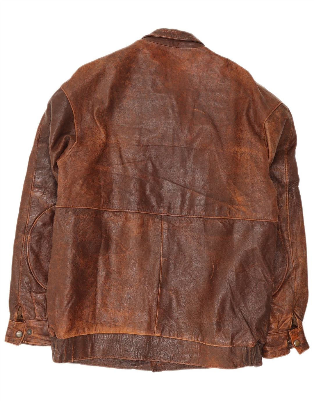 Vintage hombres chaqueta de cuero Reino Unido 40 marrón grande