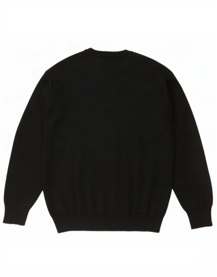 Gabicci Jersey De Punto Con Cuello En V Para Hombre De Lana A Rayas Negra Grande