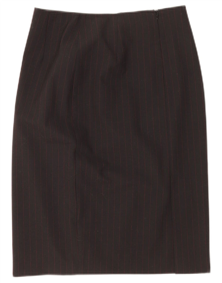 Falda lápiz para mujer Roccobarocco IT 42 Medium W26 Black Pinstripe