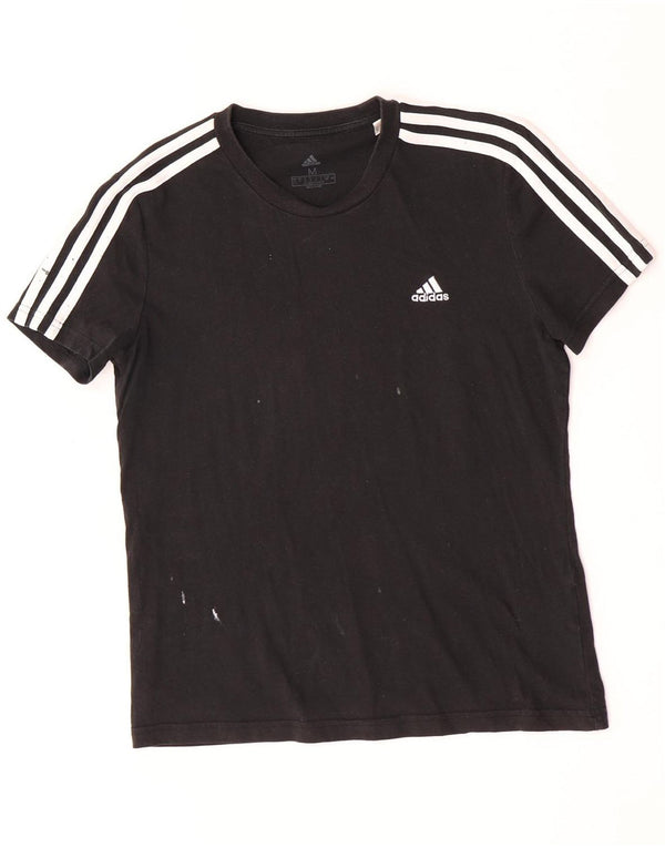 Adidas Camiseta Mujer Top UK 12/14 Medium Negro Algodón
