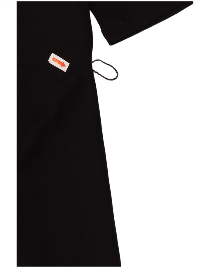Zara Vestido recto para mujer UK 40 Small Viscosa negra