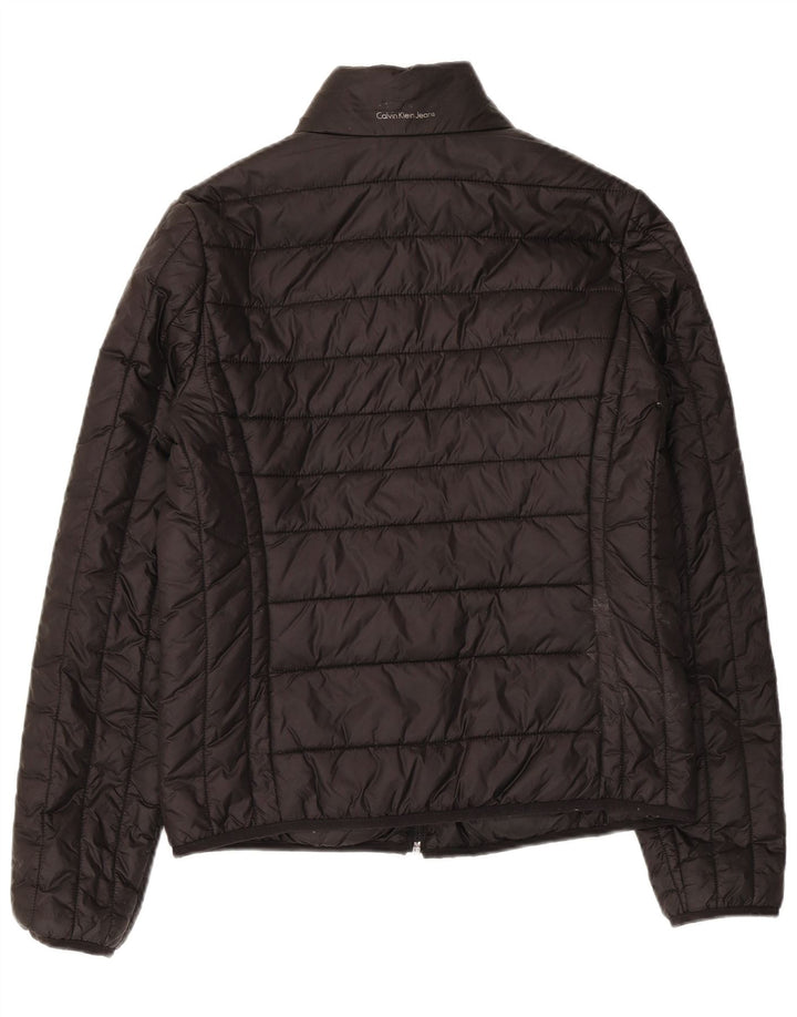Calvin Klein Jeans Chaqueta reversible para mujer UK 44 Mediana Poliamida negra