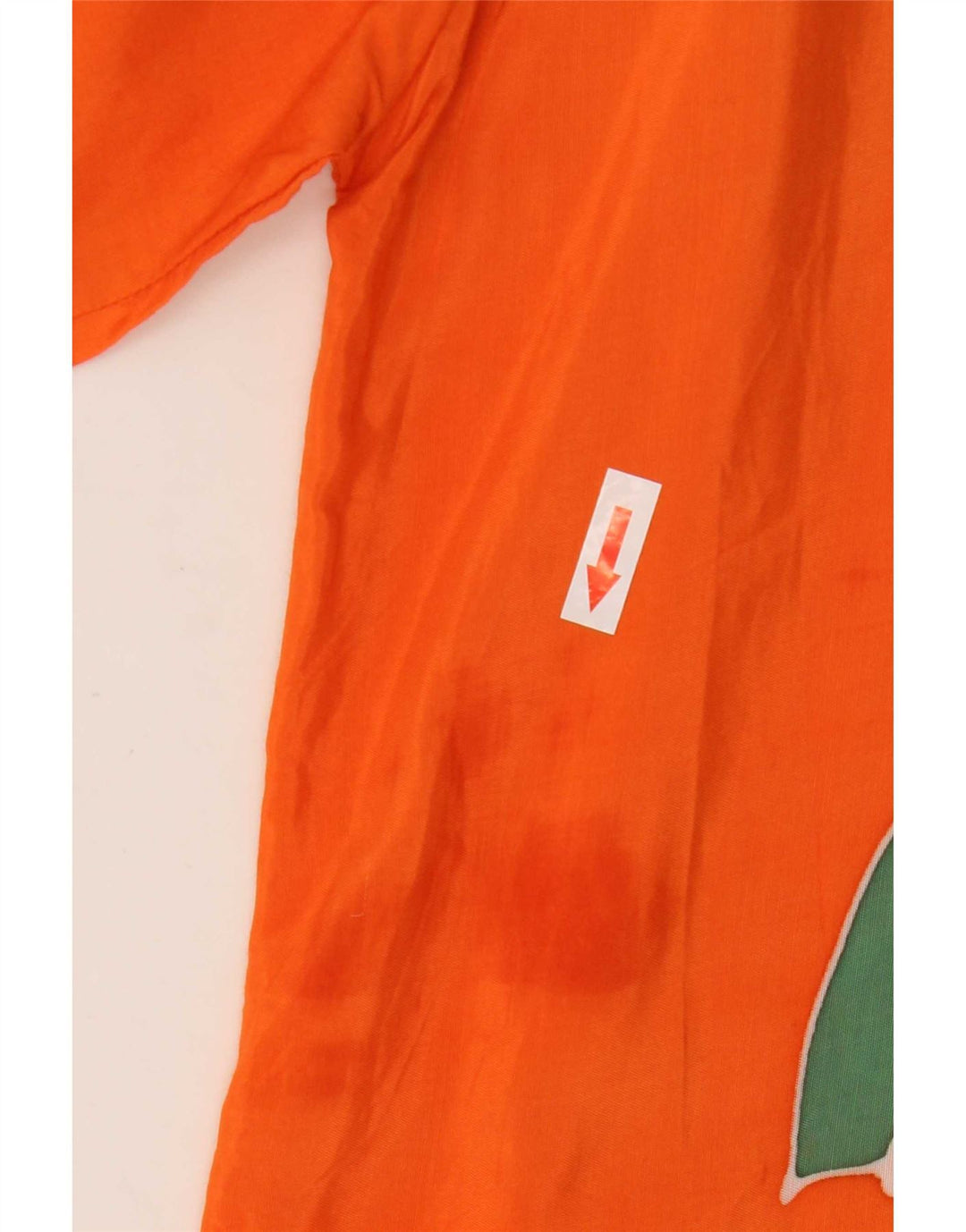 Vintage hombres gráfico manga corta pullover camisa grande naranja