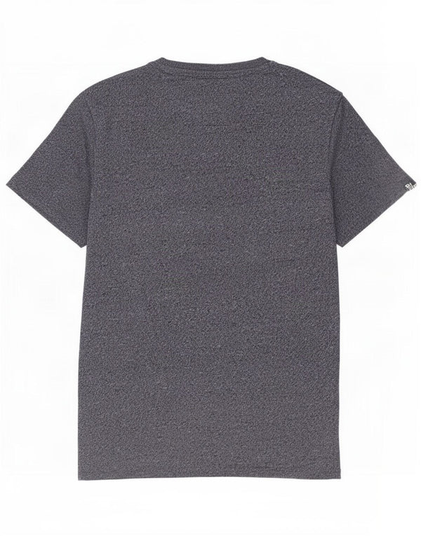 Superdry Camiseta gráfica para hombre Top de algodón moteado en azul marino mediano